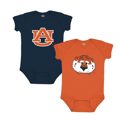 Little King NCAA Bodysuit 2 Pack Short Sleeve-100% Cotton-Infant Sizes 0-3M 6M 12M 18M