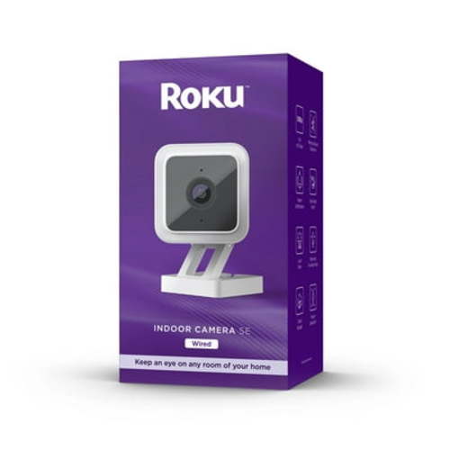 Roku SE Indoor Wi-Fi Security Camera with Motion & Sound Detection & Phone App Control