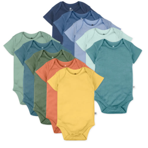 10-Pack Organic Cotton Short Sleeve Bodysuits | Honest Baby Clothing