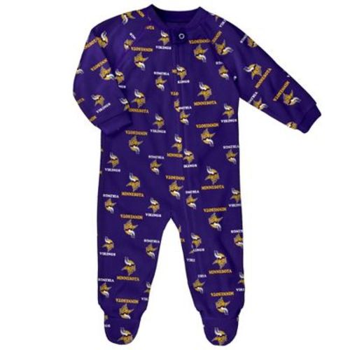 Nfl Minnesota Vikings Infant Boys' Blanket Sleeper - 0-3m