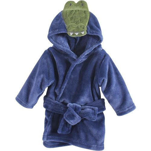 Hudson Baby Unisex Baby Plush Animal Face Bathrobe - 0-9 Months