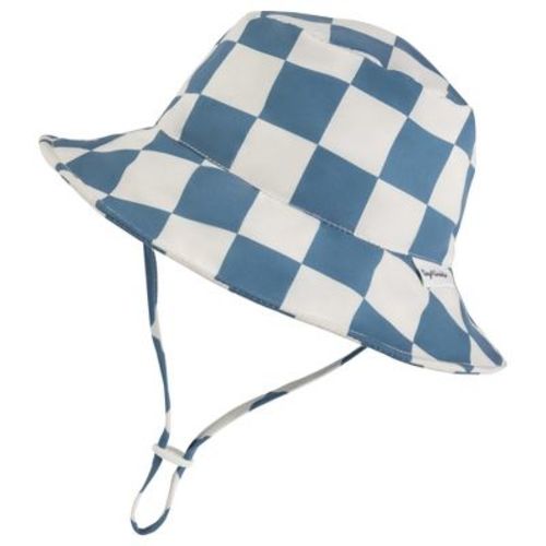 Tiny Twinkle Sun Hat With Upf 50+ Uv Protection And Adjustable Brim For Toddlers (blue Checkers, 2-4 Years)