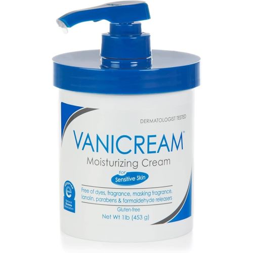 Vanicream Moisturizing Skin Cream with Pump Dispenser - 16 fl oz (1 lb) - Moisturizer Formulated Without Common Irritants for Those with Sensitive Skin
