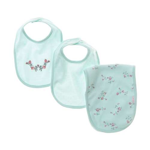 Little Me Baby Girls Floral Spray Bib & Burp Set