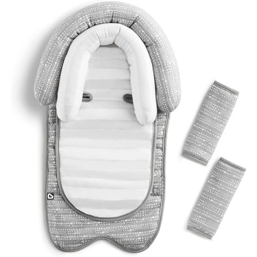 Munchkin XtraGuard Head Support & Strap Cover for Baby Car Seats with Silver-Ion Technology, Dots