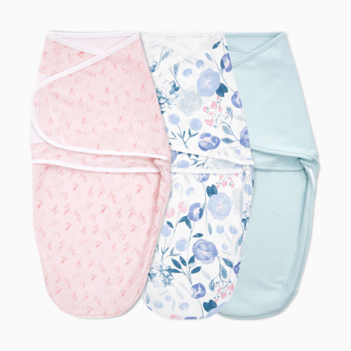 Essentials Cotton Wrap Swaddles (3 Pack) - Flowers Bloom