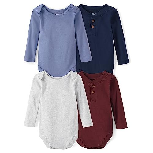 The Children's Place baby-boys And Newborn Everyday Long Sleeve Bodysuits,multipacks