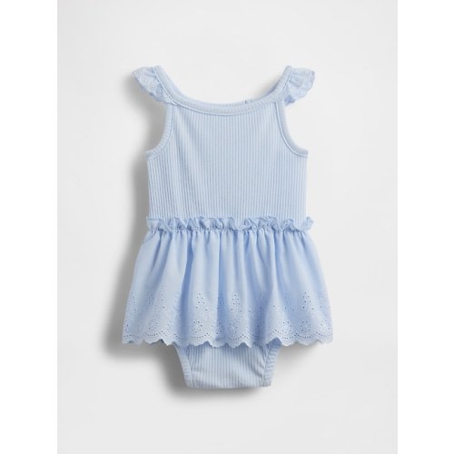 Baby Eyelet Bodysuit Dress