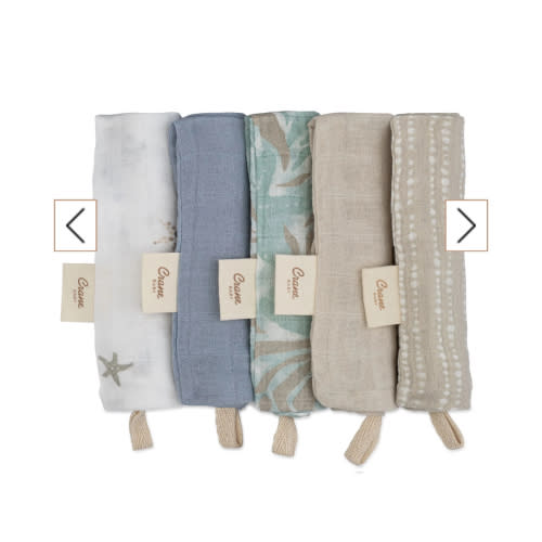 Cove 5-pc. Cotton Baby Washcloth Set (Sea Life)