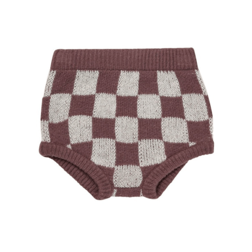 Rylee & Cru Sweater Bloomer, Plum Checker