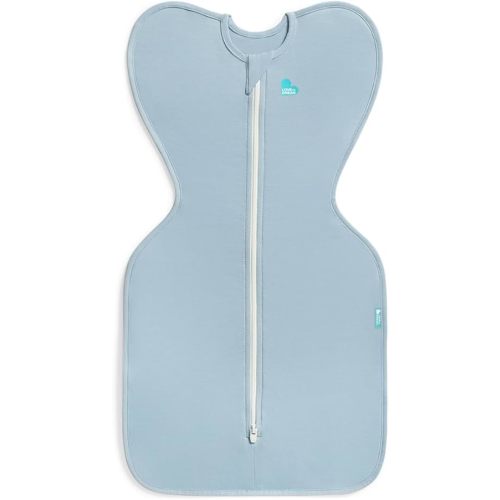 Love to Dream Swaddle UP, Baby Sleep Sack, Self-Soothing Swaddles for Newborns, Snug Fit Helps Calm Startle Reflex, Newborn Essentials must-haves, Lite 0.2 TOG, Sleep Sack, 8-13 lbs, Soft Blue