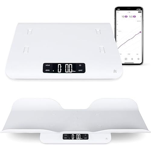 Greater Goods Smart Connected Baby Scale for Infants, Toddlers, and Pets – Digital Bluetooth Baby Weighing Scale with High Accuracy and Easy-to-Read Display