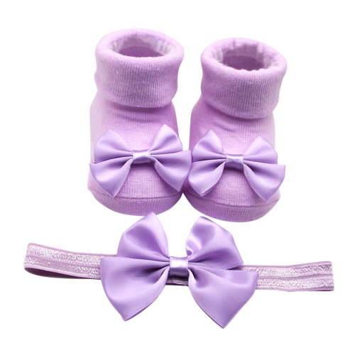 BOBOGOJP Baby Booties Newborn Baby Hand Crochet Knit Boots Infant Soft Cozy Warm Shoes for Toddler Girls Boys Purple for Size One Size