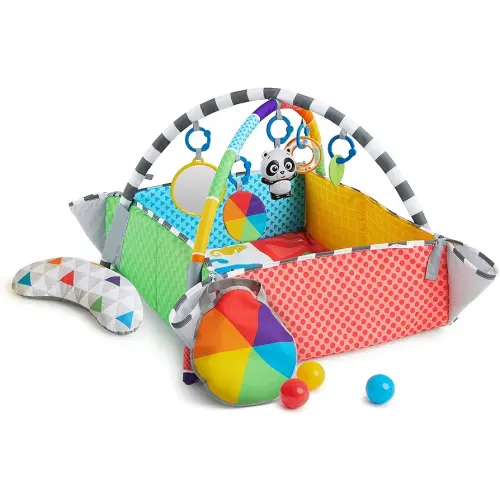 Baby Einstein Patch's Playspace Activity Play Mat & Ball Pit Gym with Music, Age Newborn+