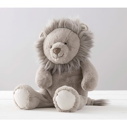 Plush Taupe Lion Critter | Kids Stuffed Animal | Pottery Barn Kids