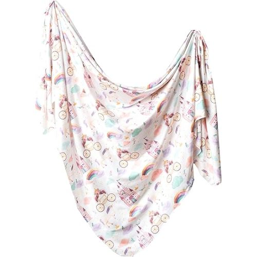 Copper Pearl Large Premium Knit Baby Swaddle Receiving Blanket Enchanted