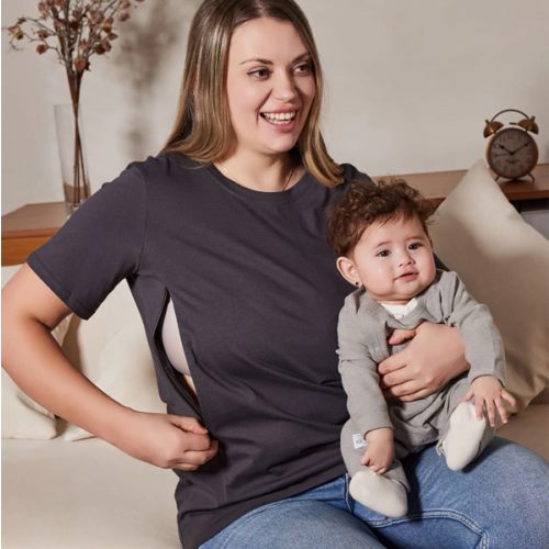 Motherhood Sometimes I Rock It Sometimes It Rocks Me Nursing T-shirt