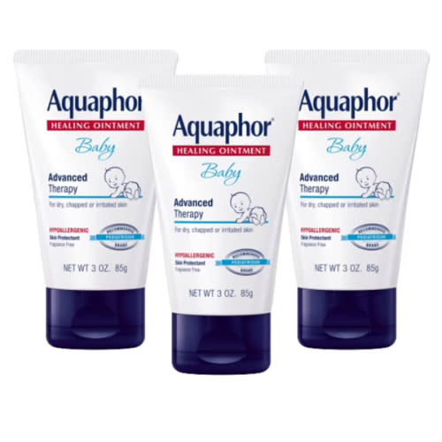 Amazon.com : Aquaphor Baby Healing Ointment, Advanced Therapy for Chapped Cheeks and Diaper Rash, 3 Ounce (Pack of 3) : Diaper Creams : Baby