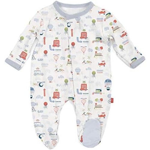 Magnetic Me Footie Pajamas Soft Modal Baby Sleepwear with Quick Magnetic Fastener | Boys and Girls Sleeper Preemie-24 Months