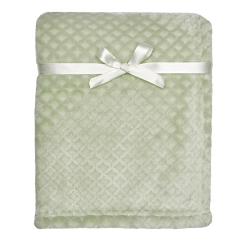 Modern Moments By Gerber Baby Boy Sage Sculpted Plush Blanket, Infant