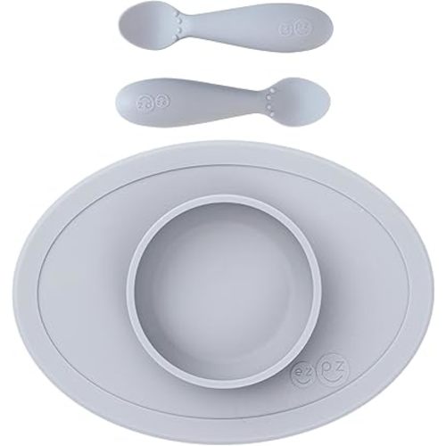 ezpz Tiny Spoon + Tiny Bowl - Baby Essentials Spoon and Bowl