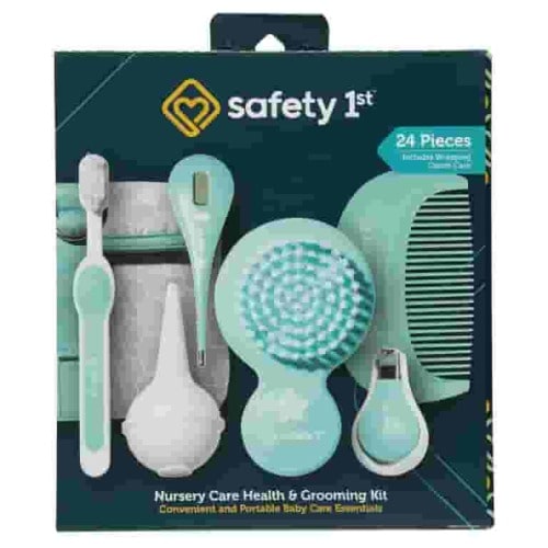 Safety 1ˢᵗ Baby Medical Healthcare & Hygiene Newborn Set, Nursery Care Kit, Seafoam