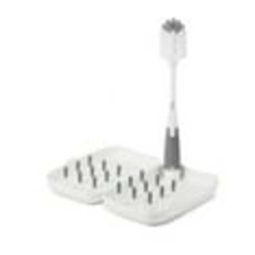 OXO Tot Travel Drying Rack with Bottle Brush - Gray
