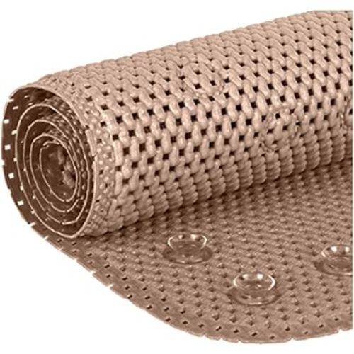 Deluxe Bathtub Mat Non Slip, Soft Foam Bath Mats for Bathroom Tub, Bathtub Mat with Drain Holes, Suction Cups- 36” X 17” - Taupe