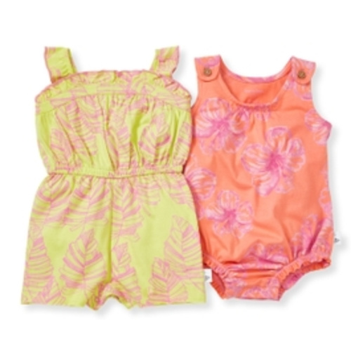 Jungle Organic Cotton Baby Romper Set 2 Pack