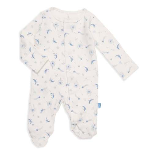 moon song organic cotton magnetic footie