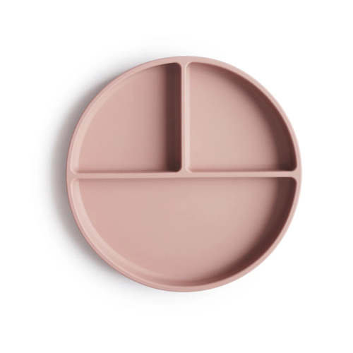 Mushie Silicone Suction Plate- Cambridge Blue