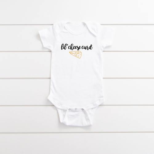 Lil&#39; Cheesecurd Onesie | Baby Onesie, Baby Boy, Baby Girl, Newborn Onesie, Cheesehead