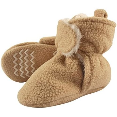 Hudson Baby Unisex Baby Cozy Fleece and Faux Sherpa Booties