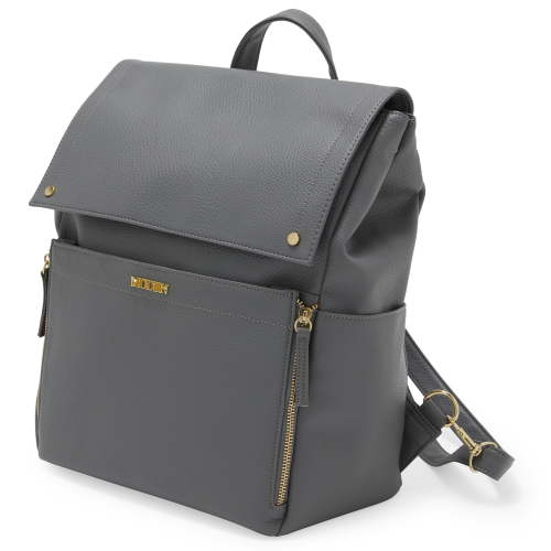 Free Shipping! MoDRN Charli Diaper Bag in Gray, Convertible Backpack with Adjustable Straps