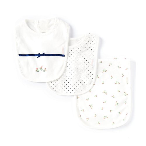 Little Me Baby Girls Rosebud Bib & Burp Set