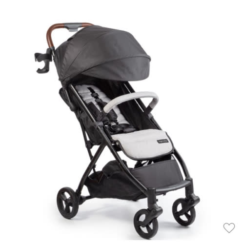 Summer Infant Ingenuity 3Dquickclose CS+ Compact Fold Stroller – Lightweight Stroller with Oversized Canopy, Extra-Large Storage and Compact Fold, Gray