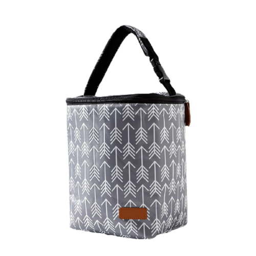 Insulated Baby Bottle Bag Breastmilk Storage Tote Polyester Feeding Bottle Pouch For Travel Carrier Cart