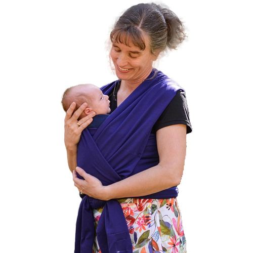 Baby Wrap Carrier Soft, Stretchy, Cotton Baby Wrap, Baby Sling, Nursing Cover Up for use with Newborn-Toddler: Evenly distributes Weight for More Comfortable Carrying (Violet)