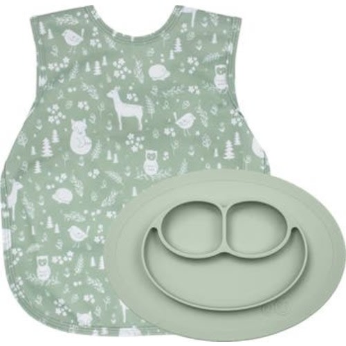 BapronBaby Forest Friends Bapron & ezpz Mini Mat Bundle