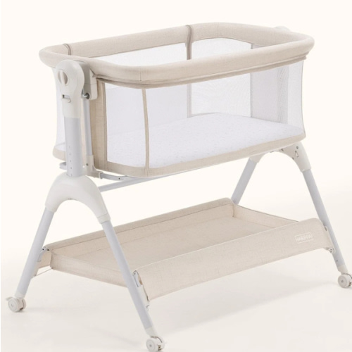 HARPPA Cuddly Sway | 3-in-1 Rocking Baby Bassinet & Bedside Sleeper for Newborns with Mattress for Reflux | Attaches to Bed, Adjustable Heights, Non-Toxic & CPSC Certified | Sturdy Frame, Portable Wheels, Tool-Free Setup, Gentle Rocking | Perfect for Newb