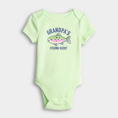 Baby Boy Jumping Beans® Fishing Buddy Lapped Shoulder Bodysuit