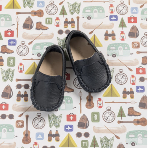 Moccasin for Baby Navy Blue | Over The Moon