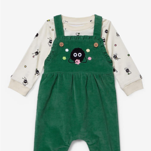 Studio Ghibli Spirited Away Soot Sprite Infant Shirt and Overall Set - BoxLunch Exclusive