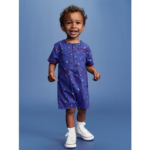 Old Navy x Disney© Embroidered Linen-Blend One-Piece Romper for Baby