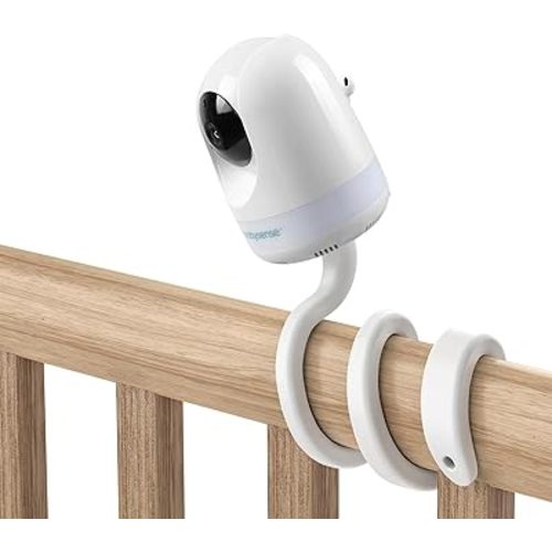 HOLACA Flexible Mount Crib Mount for Babysense Max View Monitor Babysense 5" HD 5.5''1080p Full HD Babysense HD S2/V43/ Video Baby Monitor - Twist Versatile Mounting Kit