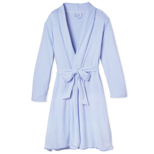 LAKE | Size Medium -Pima Cotton Robe in “Hydrangea”