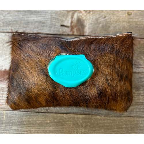 Cowhide baby wipes case