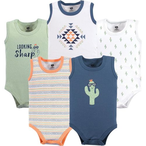 Hudson Baby Unisex Baby Cotton Sleeveless Bodysuits