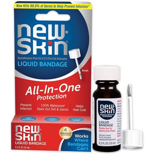 New-Skin Liquid Bandage, Waterproof for Scrapes and Minor Cuts, 1 Fl Oz