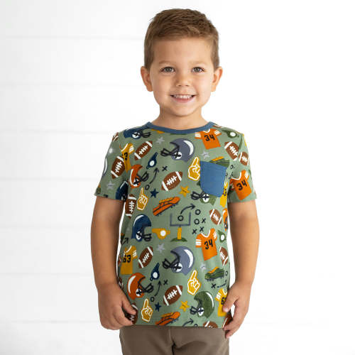 Touchdown Time Pocket Tee - Little Sleepies